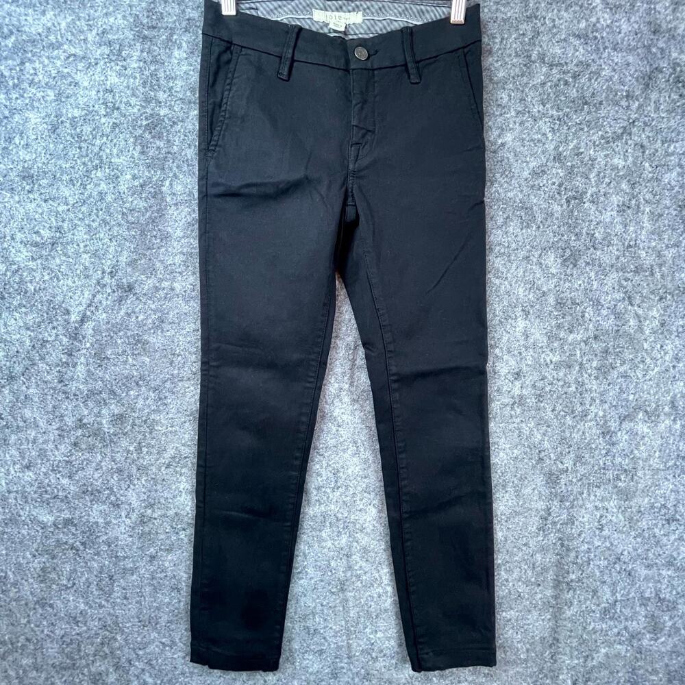 Joie Jeans Trouser‎ Skinny Pants Womens 23 Black Cotton Stretch Mid-Rise Pockets